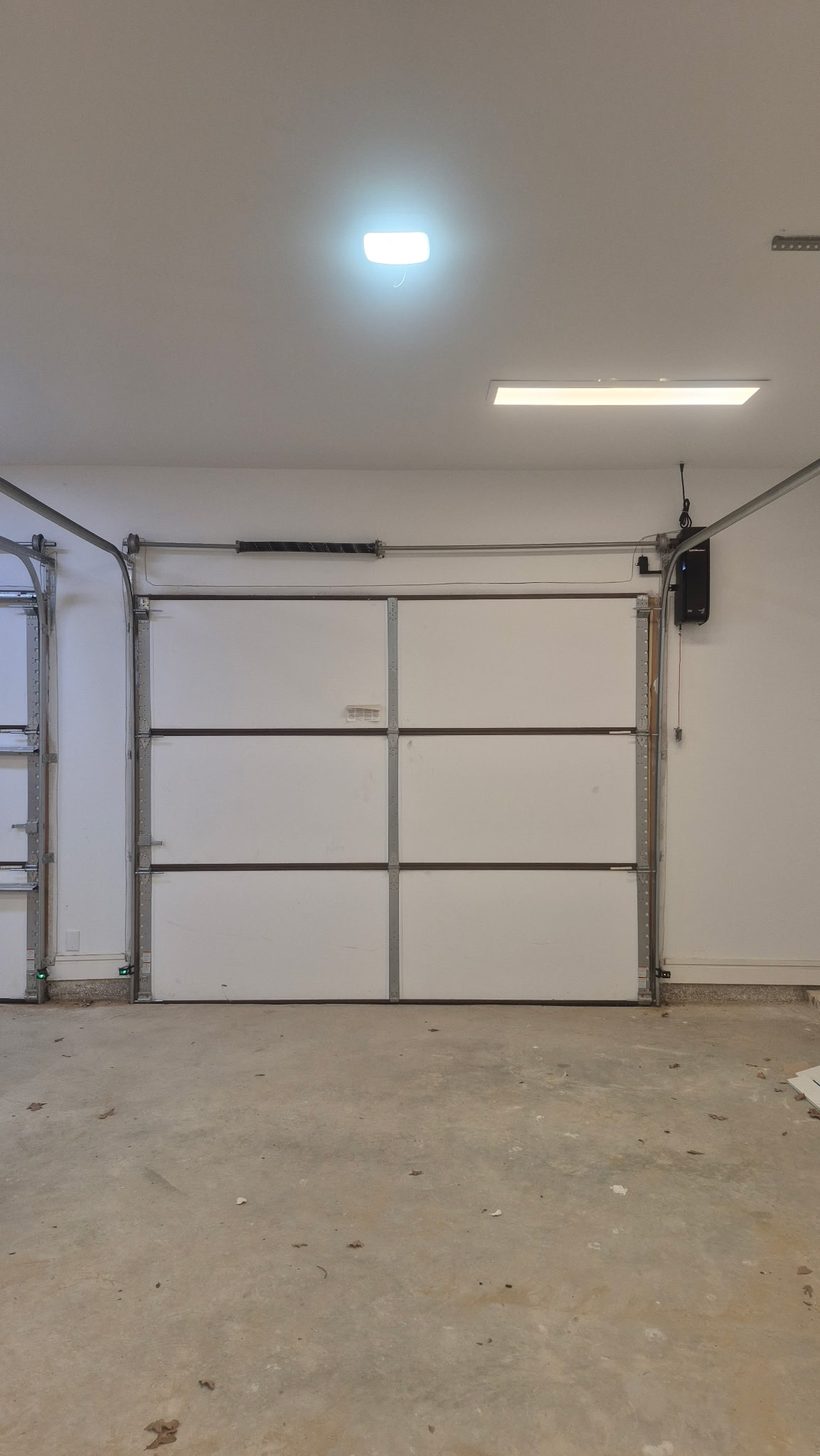 Clean organized garage after installation